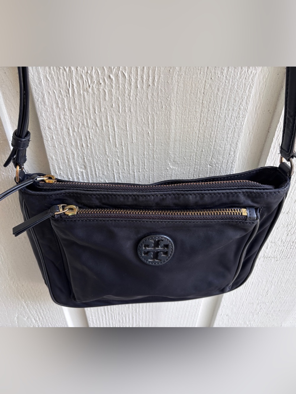 Tory Burch Black Nylon Crossbody with Gold Hardware - Picture 2 of 7